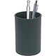 HELIT Pot à crayons Linear polystyrène D72mm H 108mm Noir Pot à crayons