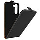 Avizar Étui pour Samsung Galaxy S23 Plus Clapet Vertical Porte-carte Effet Cuir de Cheval  Noir Étui à clapet vertical spécialement conçu pour Samsung Galaxy S23 Plus