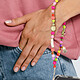 Avis Avizar Bijou de Téléphone Universel Perles et Lettres Love 30cm avec Dragonne  Multicolore