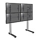 KIMEX 031-2400K1 Support sur pieds mur d'images pour 4 écrans TV 45''-55'' - Hauteur 175cm - A poser