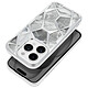 Avizar Coque pour iPhone 16 Pro Antichoc Collection Twinki Argent Protection renforcée avec des bords surélevés pour l'écran et la caméra