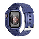 Avizar Bracelet pour Apple Watch 41mm / 40mm / 38mm Silicone avec Coque Antichoc Bleu - Un bracelet en silicone robuste conçu pour Apple Watch Series 8 et 7 41mm / Series SE 2022, SE, 6, 5, et 4 40mm / Series 3, 2 et 1 38mm