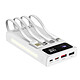 LinQ Batterie Secours 25800mAh Câble 4 en 1 Port USB 22.5W et USB C 20W  blanc Chargeur de secours portable, conçu par la marque LinQ, pour recharger vos appareils où que vous soyez