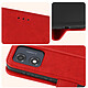 Acheter Avizar Étui pour Motorola Moto E13 Clapet Portefeuille Support Vidéo  Rouge