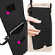 Acheter Avizar Pochette Bandoulière Smartphone avec Rangement carte Simili cuir  noir