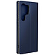 Avizar Étui pour Samsung Galaxy S24 Ultra Double Poche Fonction Support Bleu Nuit Étui folio en éco-cuir Bleu Nuit conçu spécifiquement pour Samsung Galaxy S24 Ultra