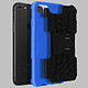 Avizar Coque iPhone SE 2022 / 2020 et 8 / 7 Semi-rigide Béquille Support Bleu - Préserve efficacement contre les chocs et les rayures de tous les jours.