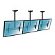 KIMEX 031-4300K1 Support Plafond Menu Board pour 3 écrans TV 45"-50", Hauteur 100cm
