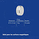 MAUL Aimant néodyme en forme de pastille, 12 mm, capacité 4 kg, argent pas cher