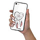 Evetane Coque iPhone 7/8/ iPhone SE 2020/ 2022 Coque Soft Touch Glossy Attrape coeur Design pas cher