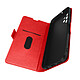 Avizar Étui Samsung Galaxy A32 Porte-cartes Support vidéo Double Languette rouge Étui rouge spécialement conçu pour le Samsung Galaxy A32