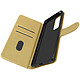 Avizar Étui pour Samsung Galaxy A52 et A52s Folio Intégrale Porte-carte Fonction Support doré Etui folio Dorée en Eco-cuir, Galaxy A52s
