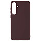 Avizar Coque pour Samsung Galaxy S24 Rigide Contour Caméra Métallisé Bordeaux - Matériau en polycarbonate offrant une défense efficace contre les rayures et impacts