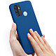Avizar Coque pour Oppo A53 / A53s Polycarbonate rigide Finition Soft Touch Bleu pas cher