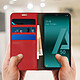 Avis Avizar Étui Samsung Galaxy A50 Housse Folio Cuir Support Vidéo rouge