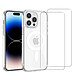 Acheter Evetane Coque iPhone 15 Pro transparente Motif Compatible Magsafe + 2 Vitres Protection Ecran