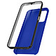 Avizar Coque pour Samsung Galaxy A13 Intégrale Arrière Rigide Transparent et Avant Souple  bleu - Coque de protection 360° spécialement conçue pour votre Samsung Galaxy A13 4G