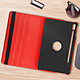 Avizar Étui folio pour Samsung Galaxy Tab S9 Support rotatif Paysage Portrait  rouge pas cher