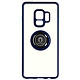 Avizar Coque pour Samsung Galaxy S9 Bi-matière Bague Métallique Support Vidéo  bleu Coque de protection avec un anneau de maintien conçue spécialement pour votre Samsung Galaxy S9