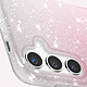 Avis Avizar Coque pour Samsung Galaxy S24 Paillette Silicone Semi rigide Fine Blanc / Rose