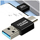 Avis Avizar Adaptateur USB C + USB, Pack  de 4 Adaptateurs OTG mâle femelle, Noir