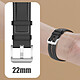 Avizar Bracelet Cuir pour Galaxy Watch 3 45mm Huawei Watch GT3 GT2 46mm Noir pas cher