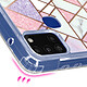 Acheter Avizar Coque Marbre Samsung Galaxy A21s Hybride Coins Renforcés blanc, rose et violet