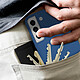 Avizar Coque Samsung Galaxy S22 Silicone Semi-rigide Finition Soft-touch Fine Bleu pas cher
