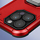 Acheter Avizar Coque iPhone 14 Pro Antichoc Hybride avec Anneau Support Magnétique  Rouge