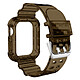 Avizar Bracelet pour Apple Watch 49mm Silicone Bumper Ajustable  Transparent Noir Bracelet spécialement conçu pour Apple Watch Ultra 49mm