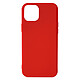 Avizar Coque iPhone 13 Mini Silicone Semi-rigide Finition Soft-touch rouge Coque de protection spécialement conçue pour iPhone 13 Mini.