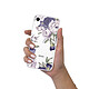LaCoqueFrançaise Coque iPhone Xr silicone transparente Motif Pivoines Violettes ultra resistant pas cher