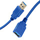 LinQ Câble d'Extension USB 3.0 Synchronisation 5Gb/s Longueur 1,5m Bleu Cette rallonge LinQ offre une vitesse de transfert jusqu'à 5Gb/s pour une synchronisation de données rapide