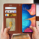 Avis Avizar Housse Samsung Galaxy A20e Étui Folio Soft Touch Support Vidéo marron