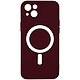 Avizar Coque MagSafe pour iPhone 14 Plus Soft Touch Finition Mate Bords Surélevés  bordeaux Coque MagSafe conçue spécialement pour votre Apple iPhone 14 Plus