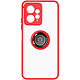 Avizar Coque pour Xiaomi Redmi Note 12 4G Bi-matière Bague Métallique Support Vidéo  Rouge Coque de protection avec un anneau de maintien conçue spécialement pour votre Xiaomi Redmi Note 12 4G