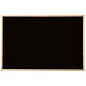 BI-OFFICE Tableau noir, bois naturel, 400 x 300 mm, noir Tableau à craie