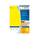 HERMA étiquettes SuperPrint, 105 x 148 mm, sans bord, jaune, 100 feuilles A4 Etiquette multi-usages