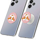 Acheter Popsockets PopGrip Pupper Napper pour Smartphone, Bague et Support Universel Blanc / Rose