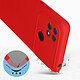 Avis Avizar Coque pour Xiaomi Poco C40 Silicone Semi-rigide Finition Soft-touch Fine  Rouge