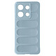 Avizar Coque pour Xiaomi Redmi Note 13 4G Antichoc Silicone Motif texturé 3D Bleu Pâle Protection antichoc avec les quatres coins renforcés pour encaisser les coups en cas de chutes