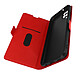 Avizar Étui Samsung A12 Porte-cartes Support vidéo Double Languette rouge - Étui rouge spécialement conçu pour le Samsung Galaxy A12