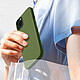 Acheter Avizar Coque pour iPhone 15 Silicone gel Anti-traces Compatible QI 100% Recyclable  Vert kaki