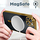 Avis Avizar Coque MagSafe pour iPhone 14 Plus Silicone Protection Caméra  Contour Chromé Or