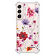 Evetane Coque Samsung Galaxy S22 5G Silicone antichocs Solides coins renforcés  transparente Motif Fleurs Multicolores Coque Samsung Galaxy S22 5G Silicone antichocs Solides coins renforcés Protection Housse transparente Fleurs Multicolores