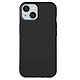 Mayaxess Coque pour iPhone 15 Silicone Souple Revêtement Fin Noir Finition sobre et élégante pour habiller votre téléphone avec classe