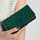 Acheter Avizar Étui pour iPhone 15 Portefeuille Design rhombique matelassé  vert
