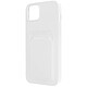 Avizar Coque pour iPhone 14 Silicone Souple Porte-carte Fine Légère blanc Coque Blanc en Silicone, iPhone 14