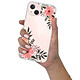 Evetane Coque iPhone 13 360 intégrale transparente Motif Fleurs roses Tendance pas cher