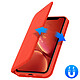 Avizar Housse Apple iPhone XR Étui Folio Portefeuille Fonction Support Rouge pas cher